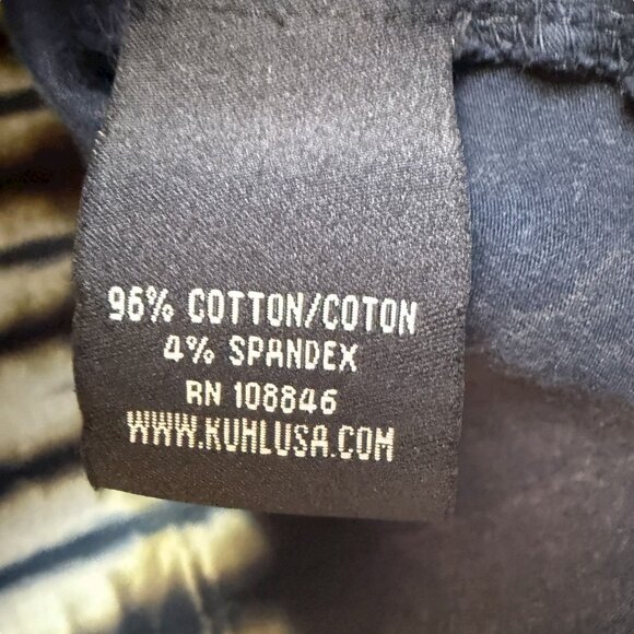 KUHL Tie Dye Tee M/L Short Sleeve Blue Womens Top Cropped Boho Outdoors - Picture 8 of 8